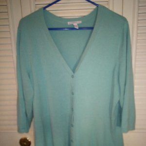 Isaac Mizrahi button sweater XL EUC